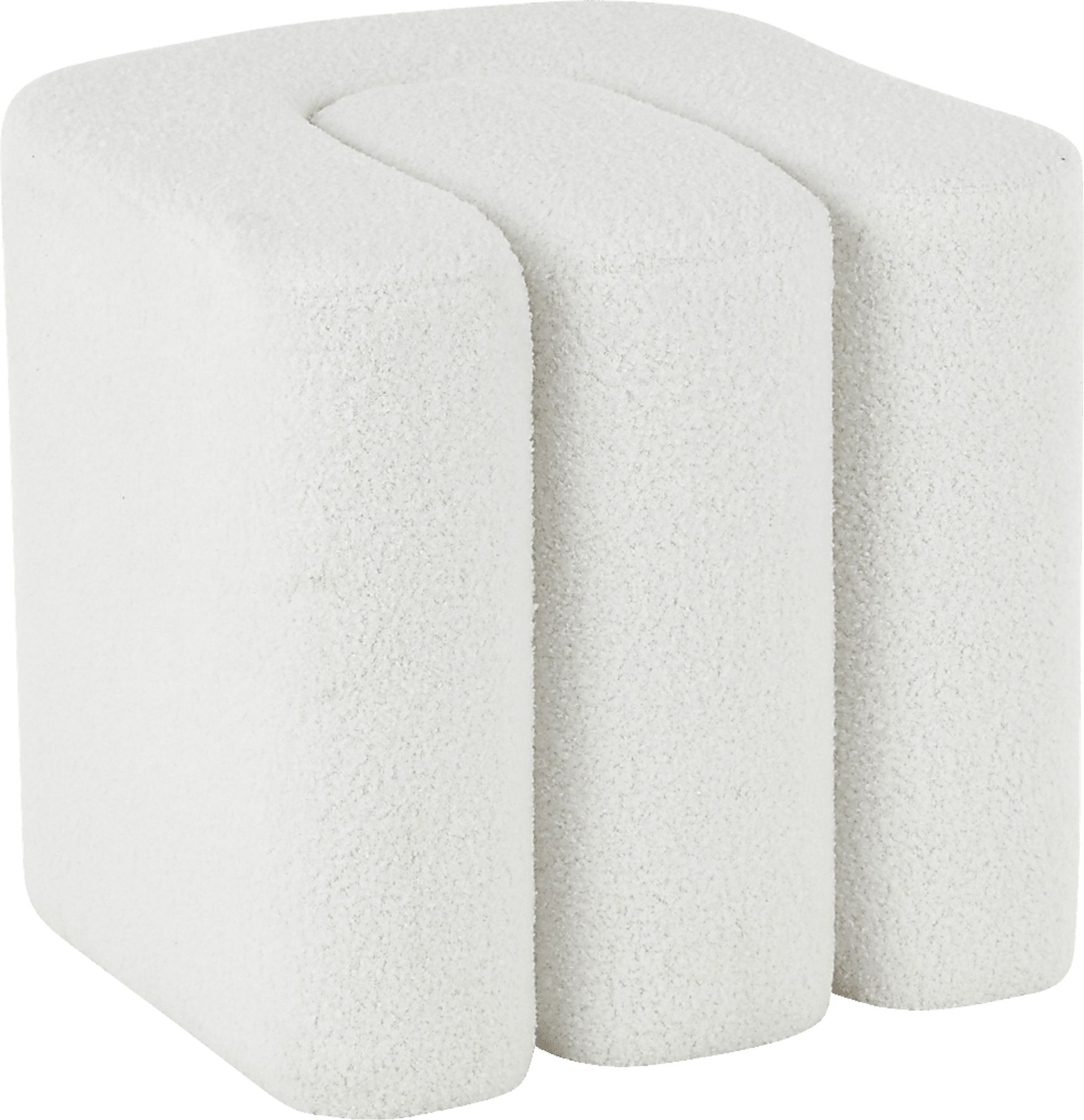 Lormi White Ottoman - Image 5