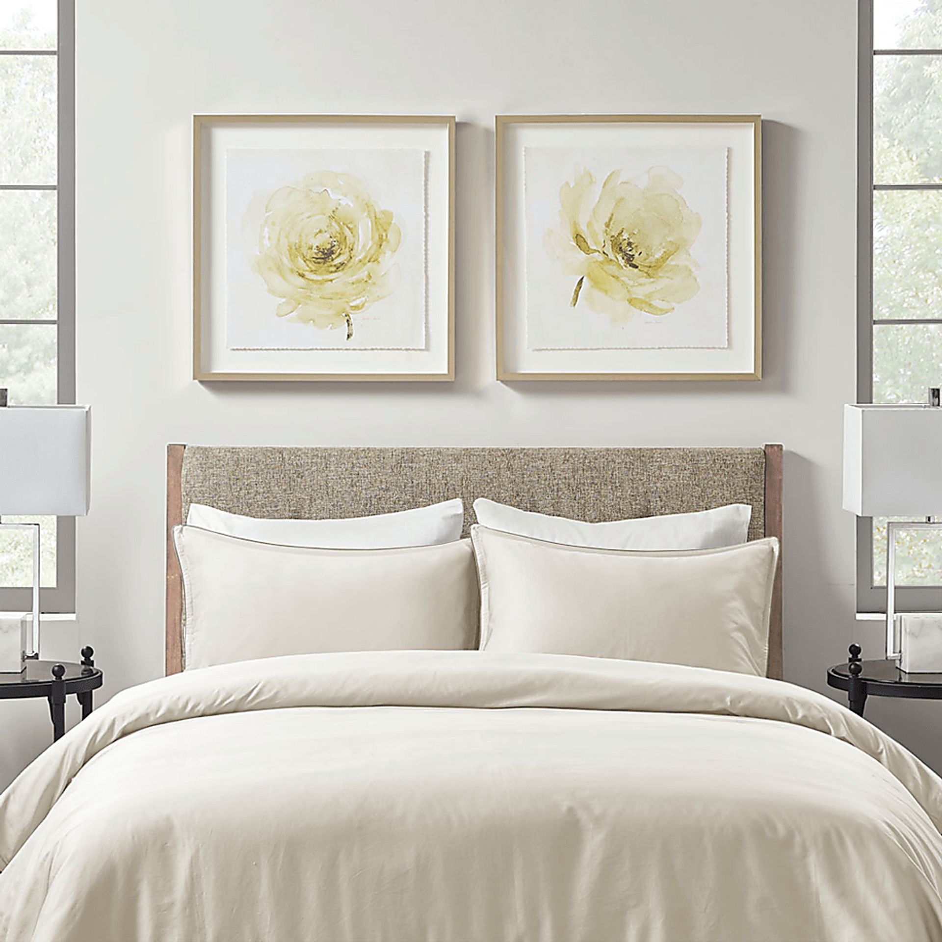 Lorna's Roses Ivory Artwork, Set of 2 - Image 7