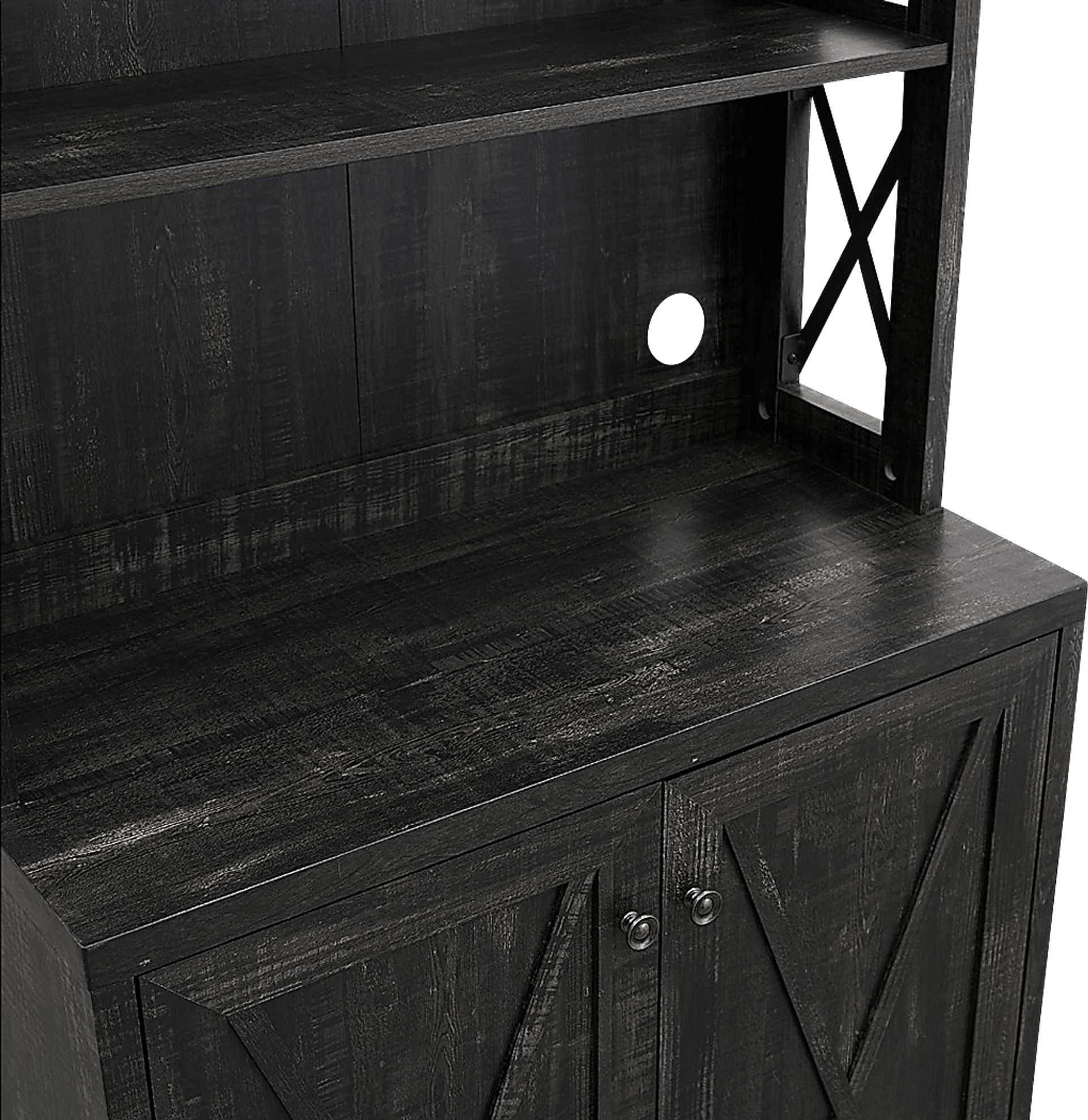 Loron Charcoal Bar Cabinet - Image 5