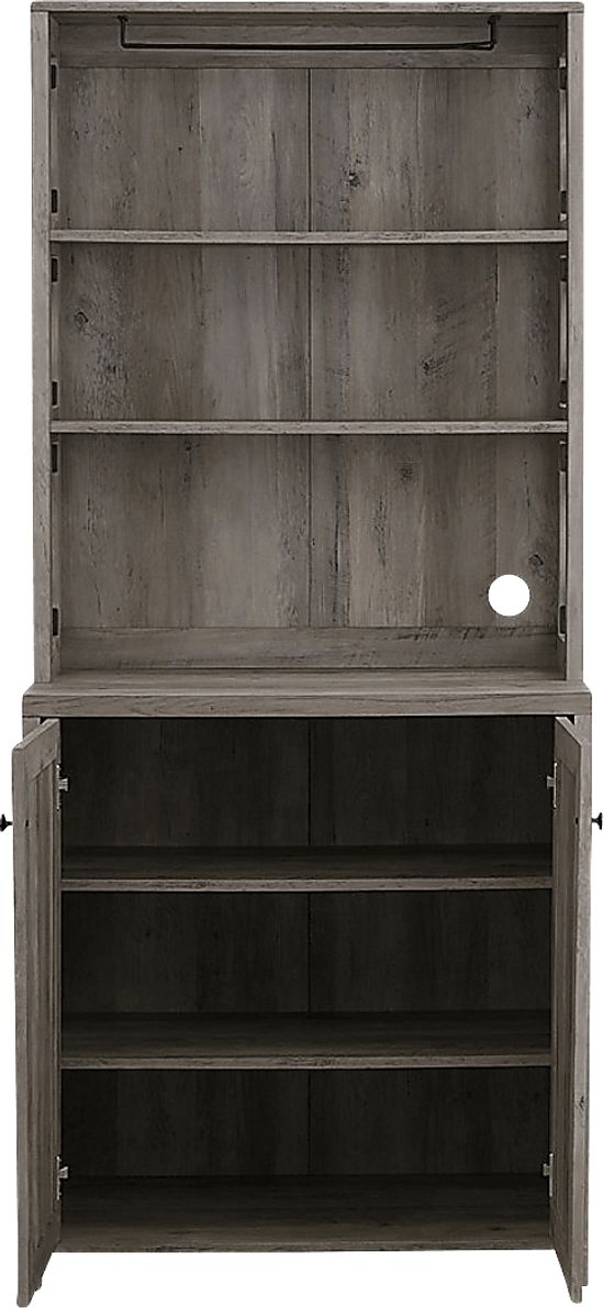 Loron Gray Bar Cabinet