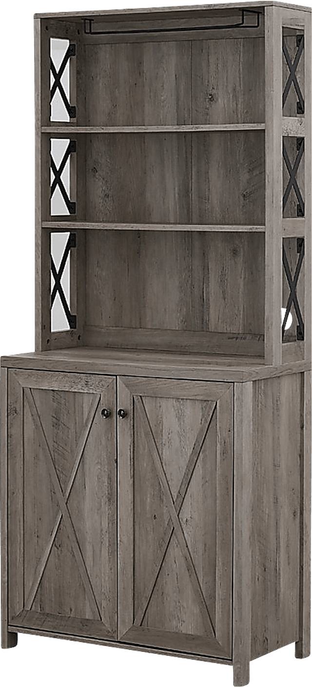 Loron Gray Bar Cabinet - Thumbnail - Image 4