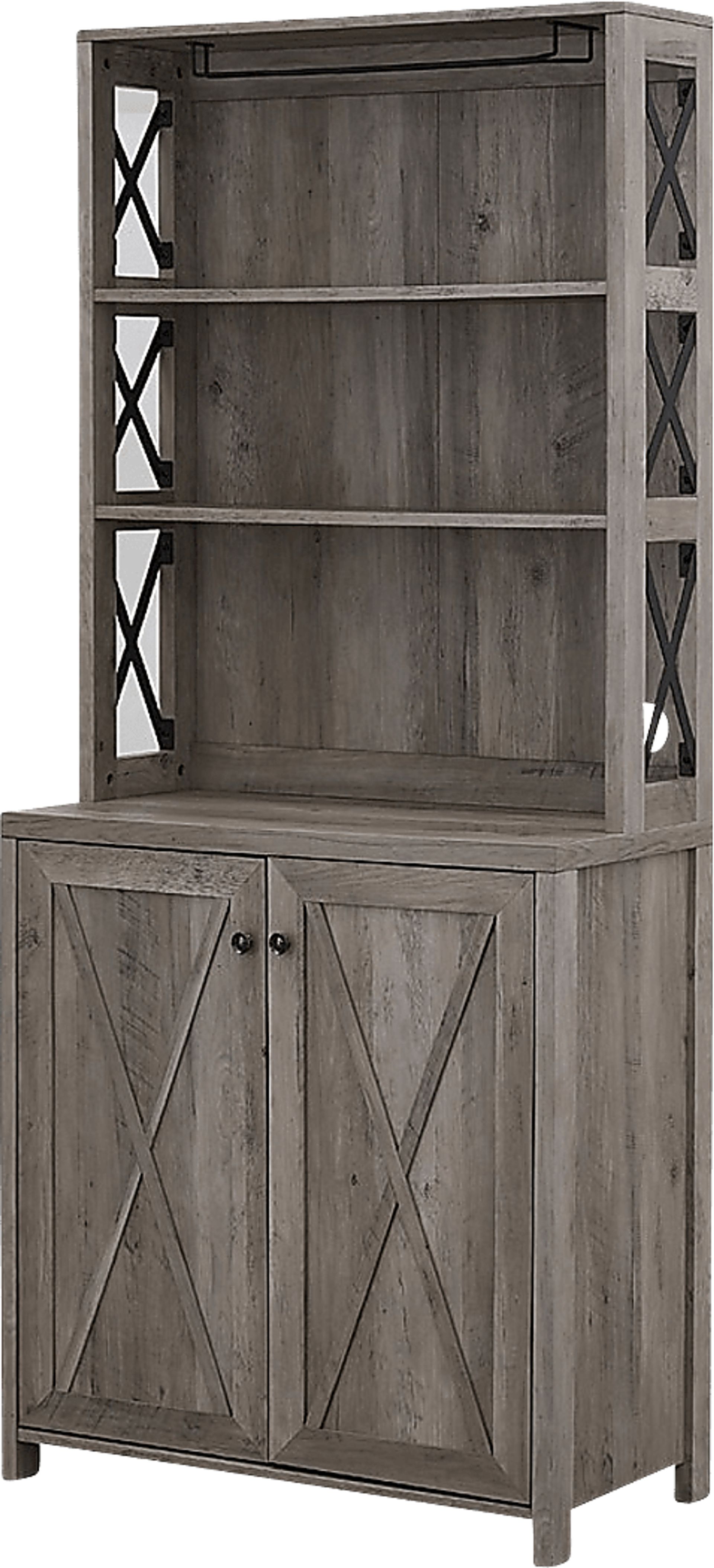 Loron Gray Bar Cabinet - Image 4