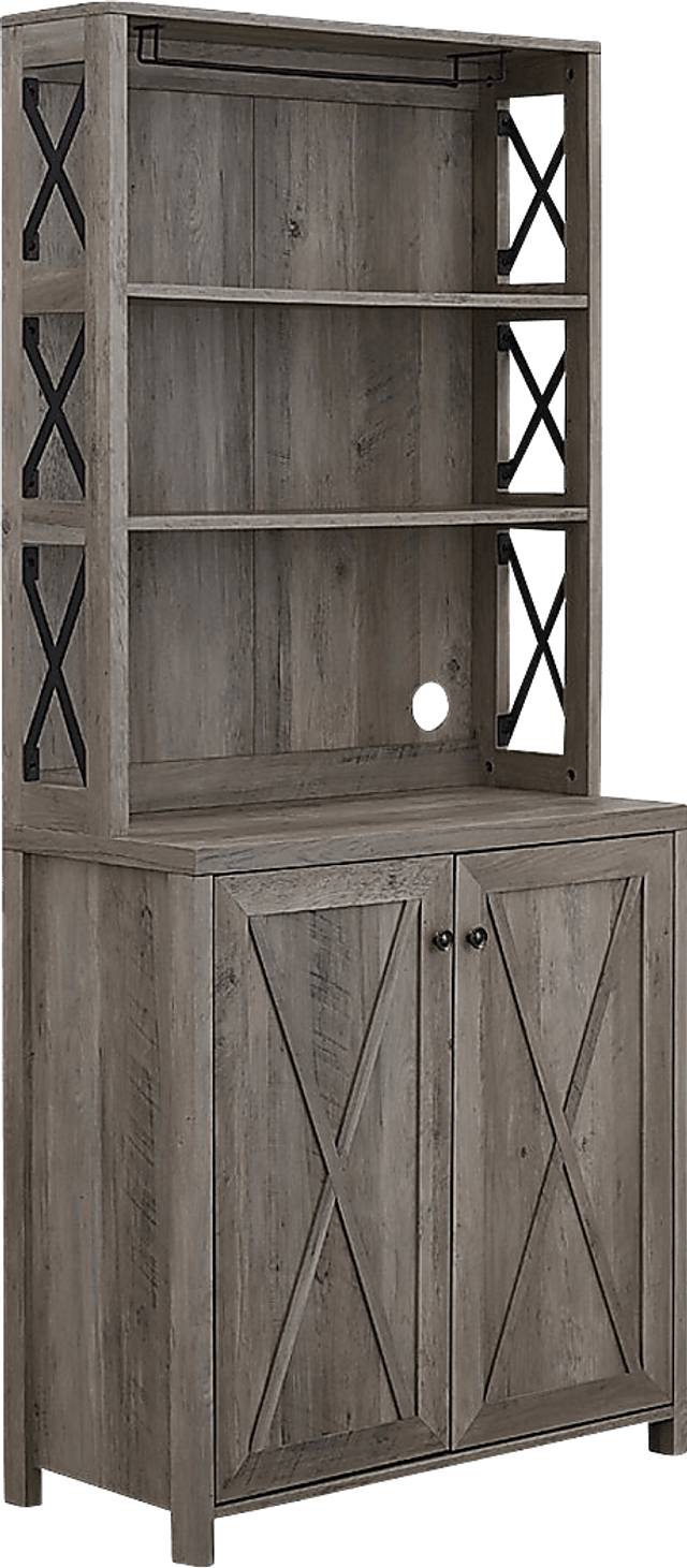 Loron Gray Bar Cabinet - Thumbnail - Image 1