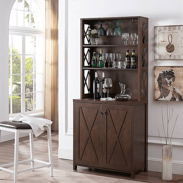 Loron Mahogany Bar Cabinet - Thumbnail - Image 5