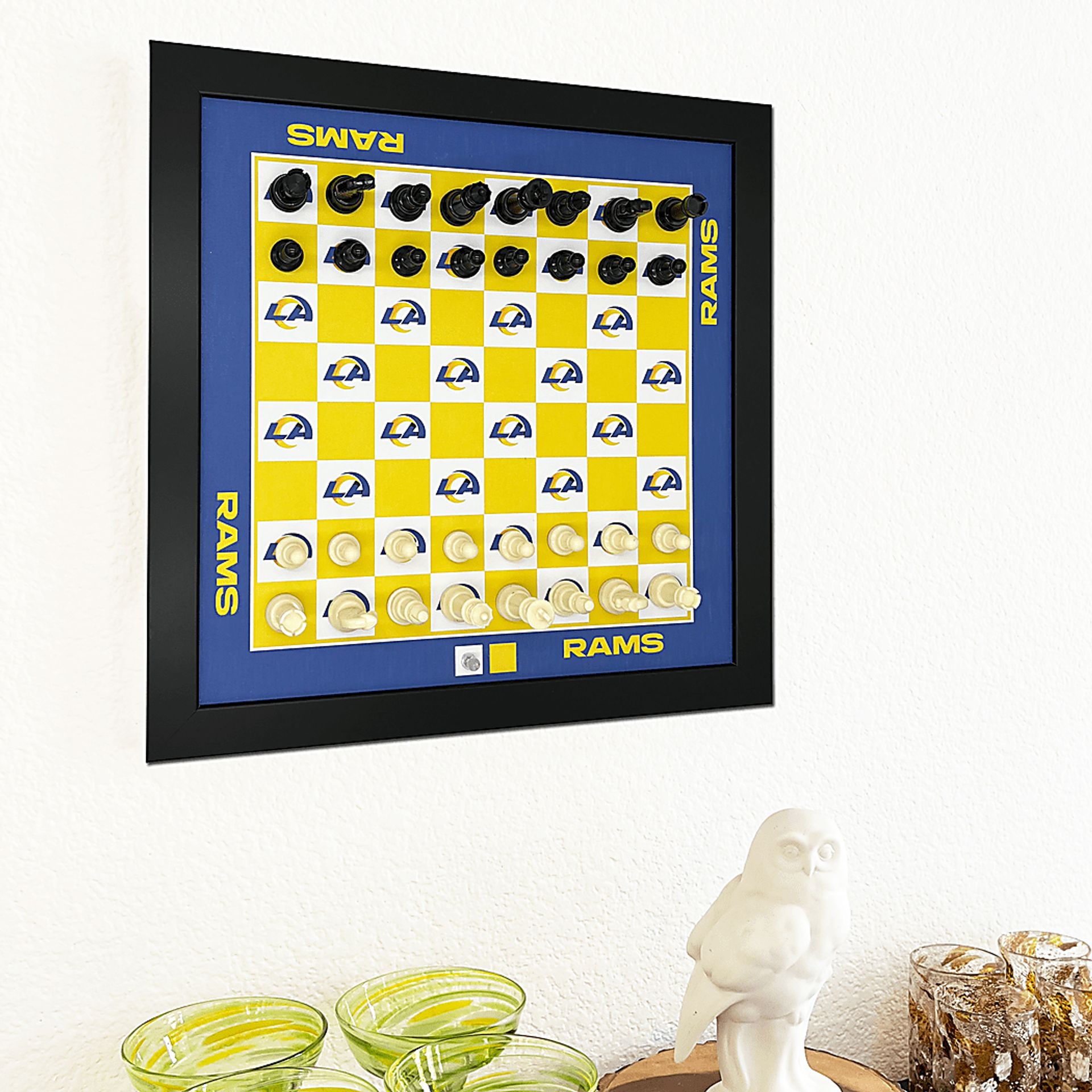 Los Angeles Rams Wall Chess Set - Image 2