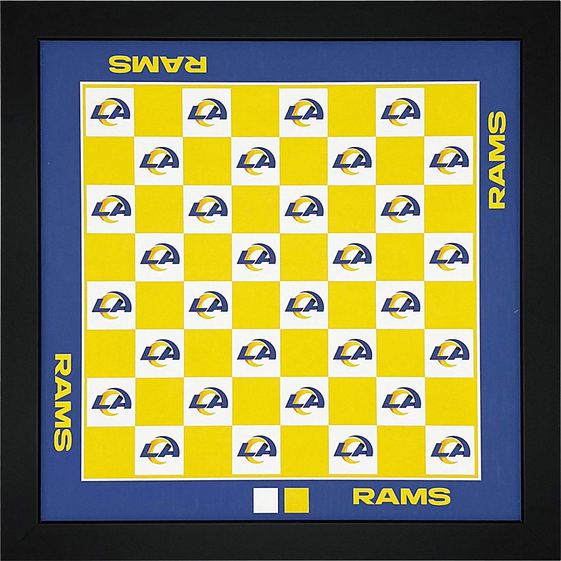 Los Angeles Rams Wall Chess Set - Image 1