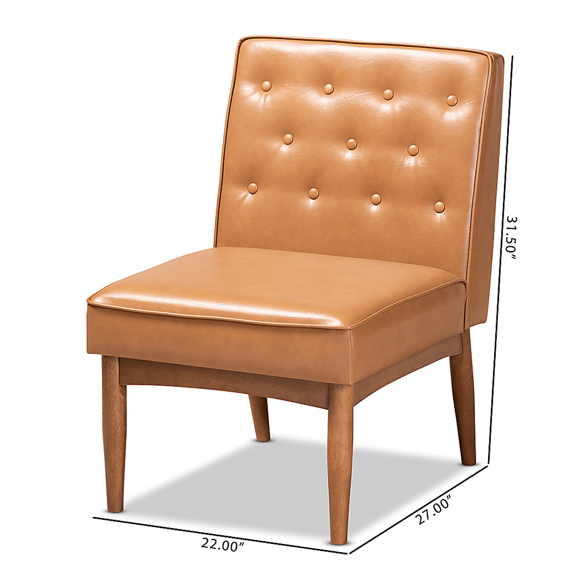 Losee Beige Side Chair - Image 9