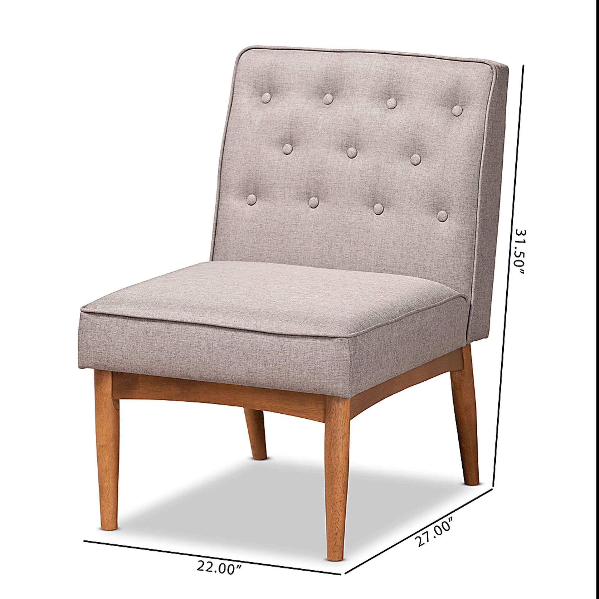 Losee Gray Side Chair - Image 9