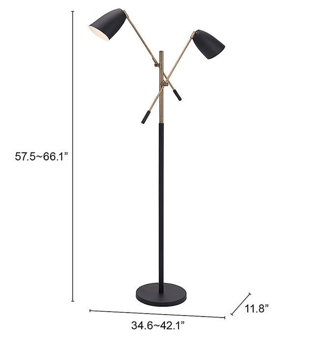 Losinto Lane Black Floor Lamp - Thumbnail - Image 5