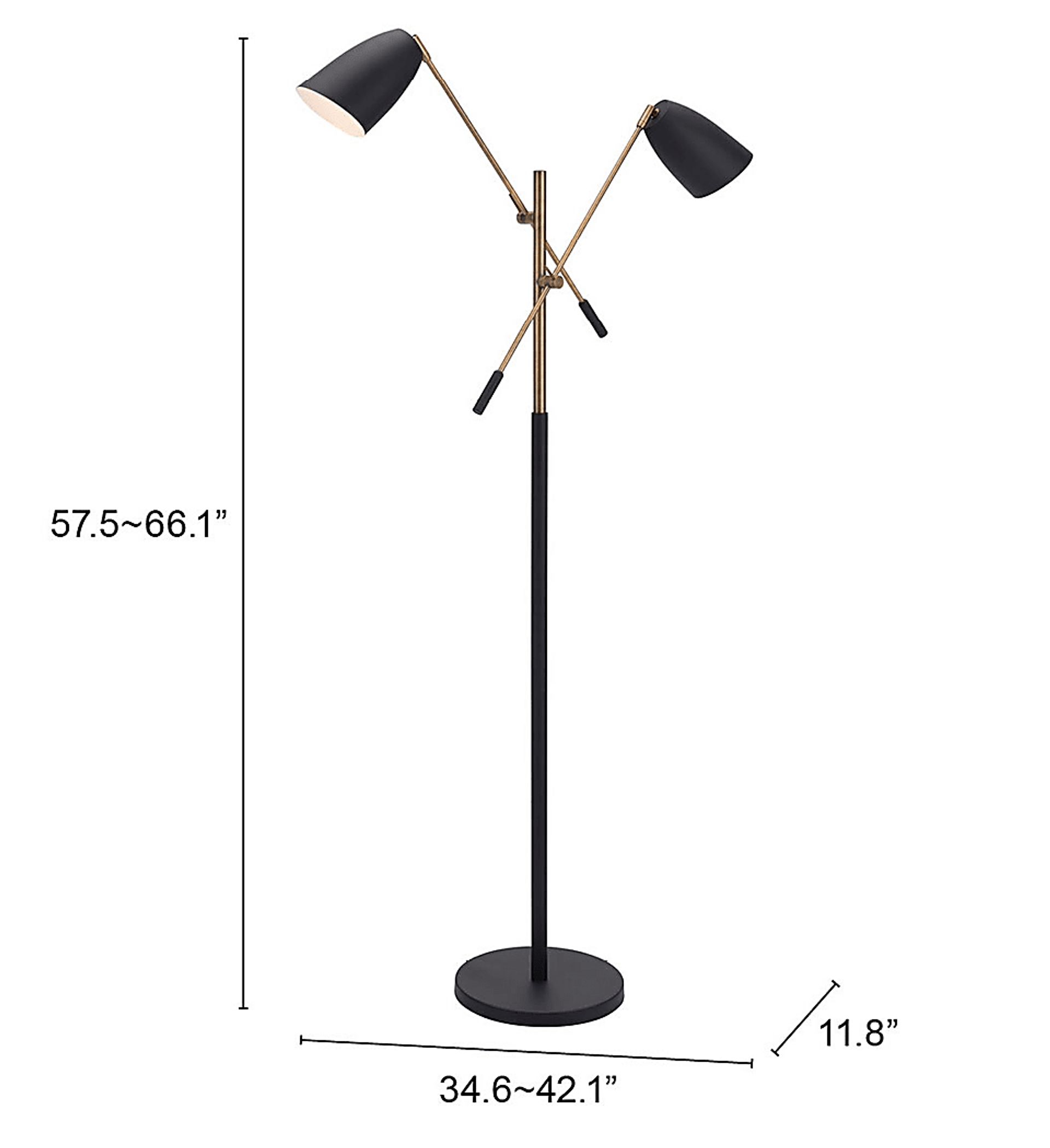 Losinto Lane Black Floor Lamp - Image 5