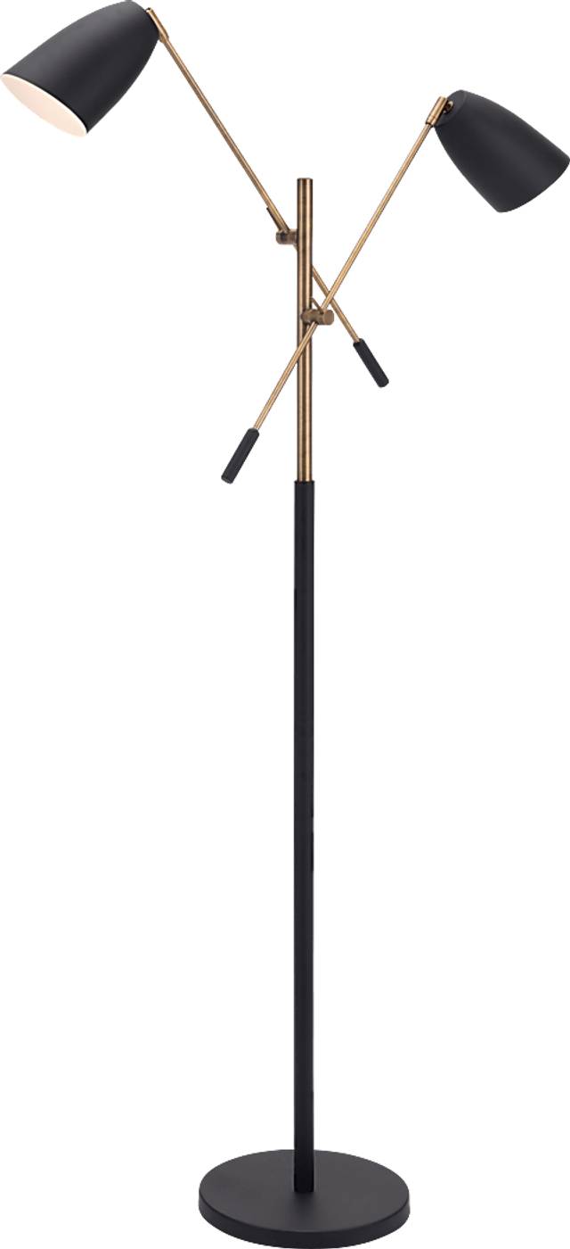 Losinto Lane Black Floor Lamp - Thumbnail - Image 1