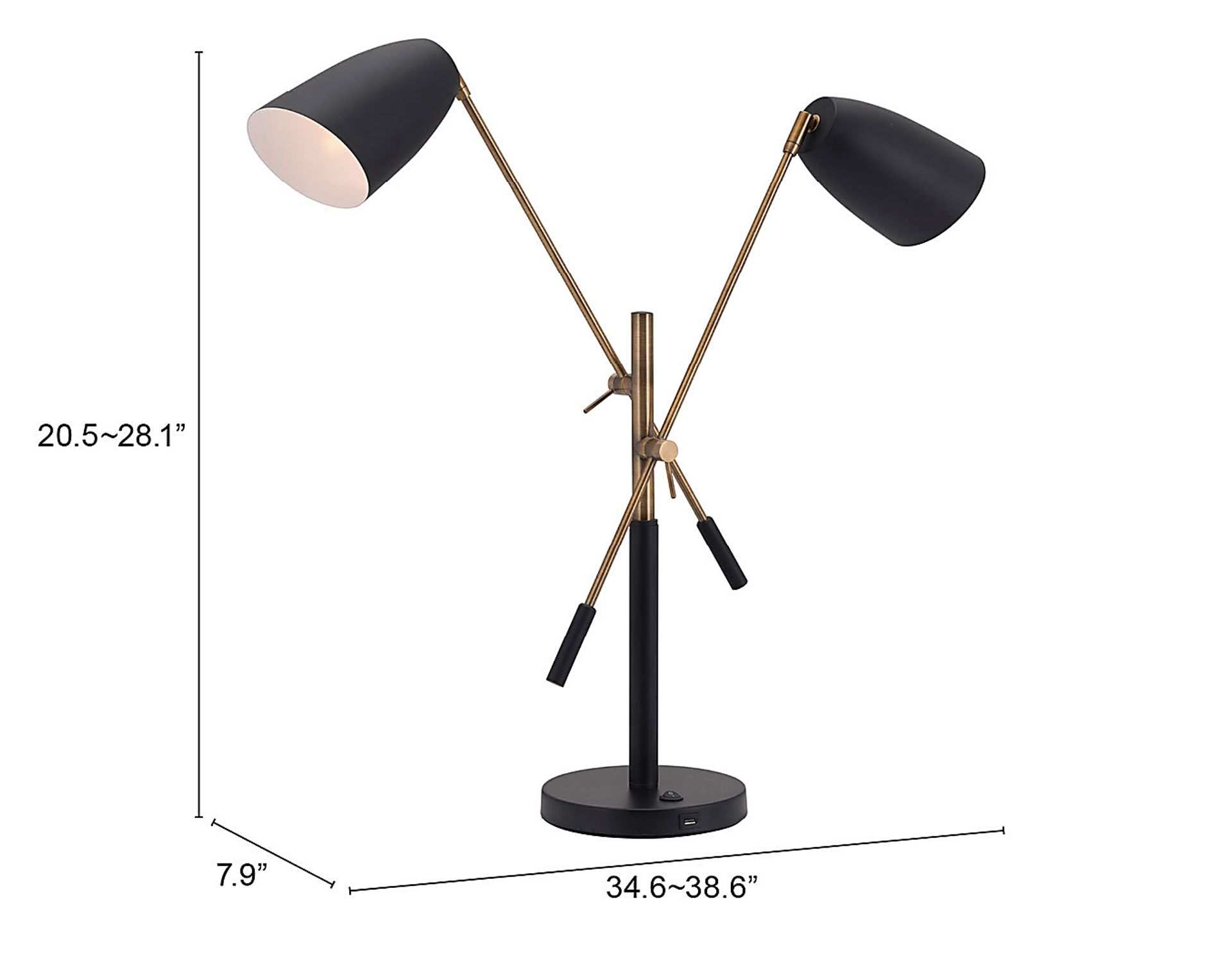 Losinto Lane Black Lamp - Image 9