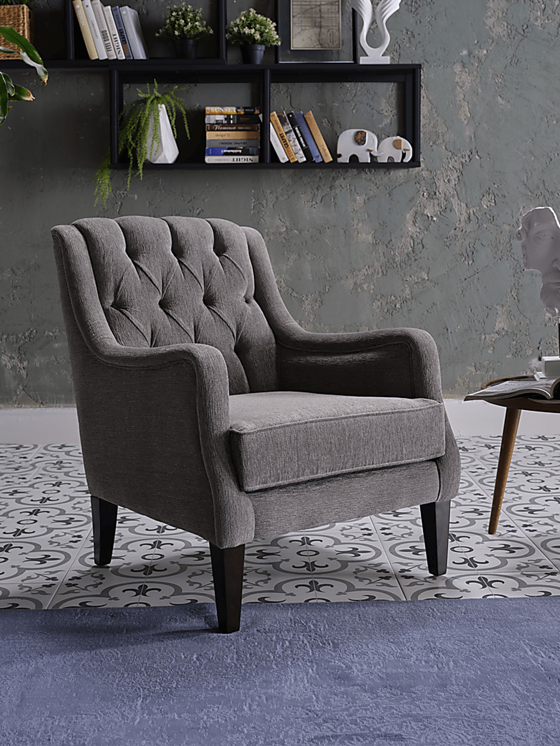 Loston Gray Accent Chair - Image 7