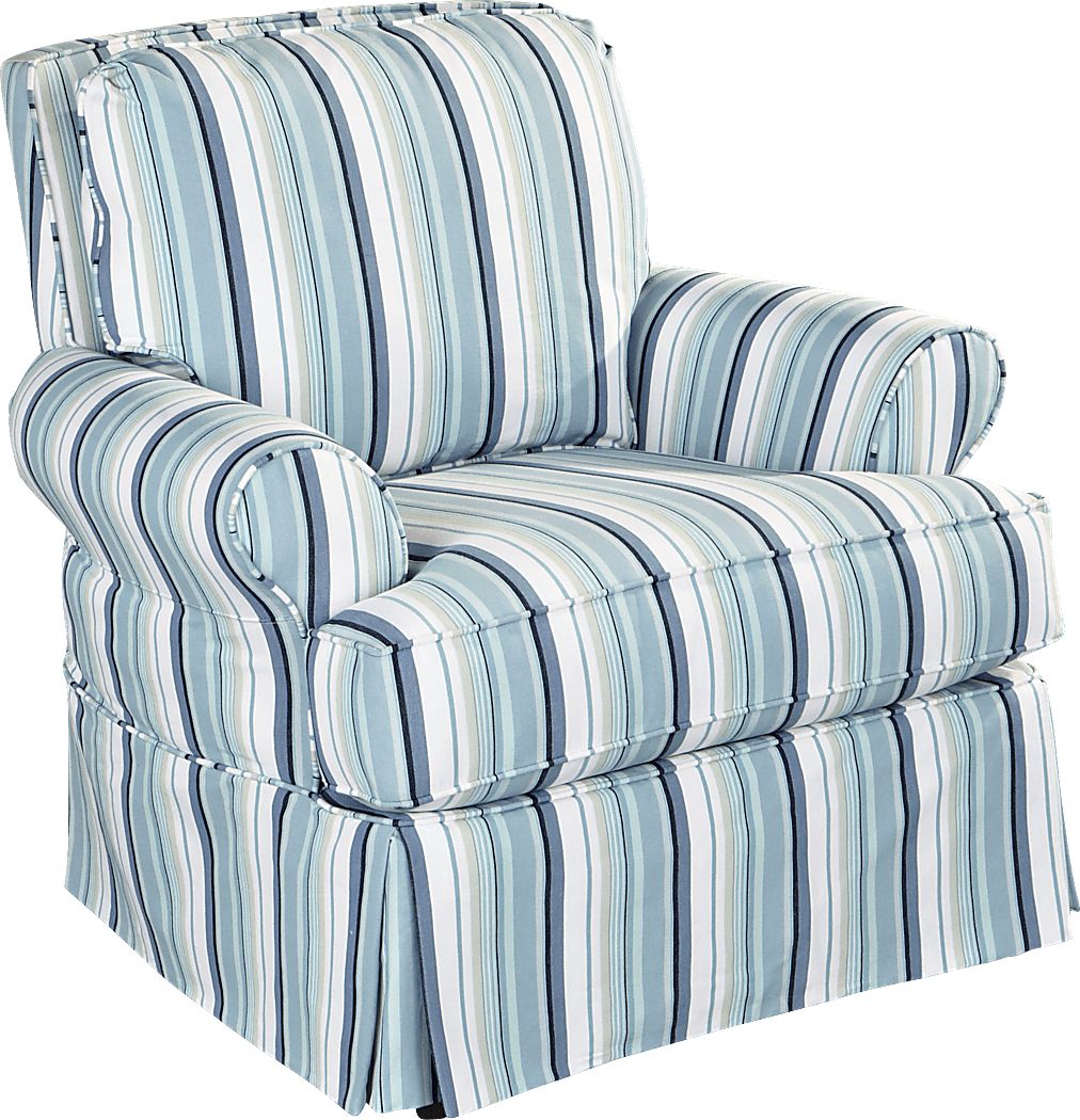 Lot Navy Blue Cotton Fabric Accent Chair Rooms To Go   Lot Navy Accent Chair 10667220 Image Item