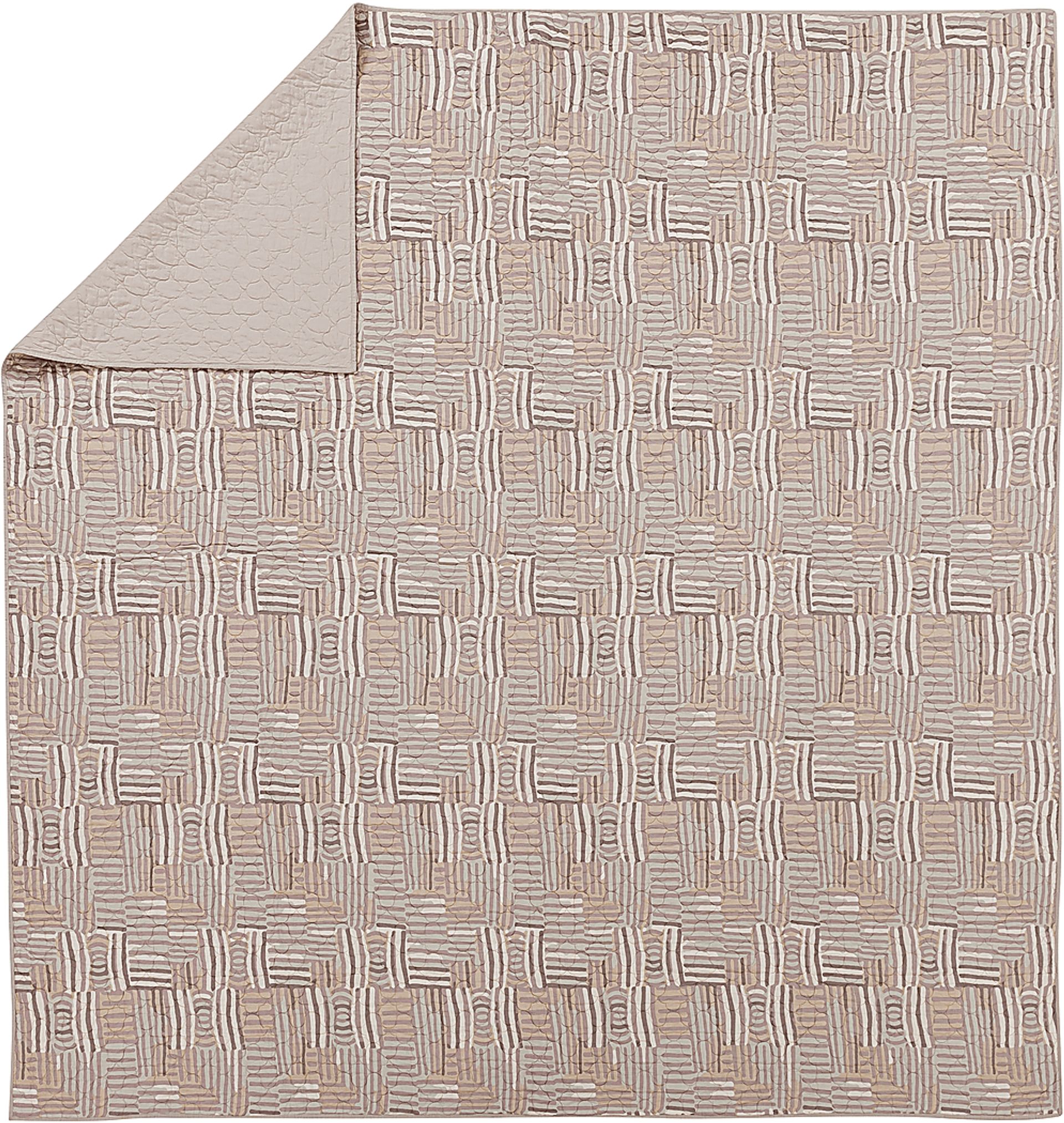 Jungalow by Justina I Taupe Full/Queen 3 Pc Quilt Set - Image 6