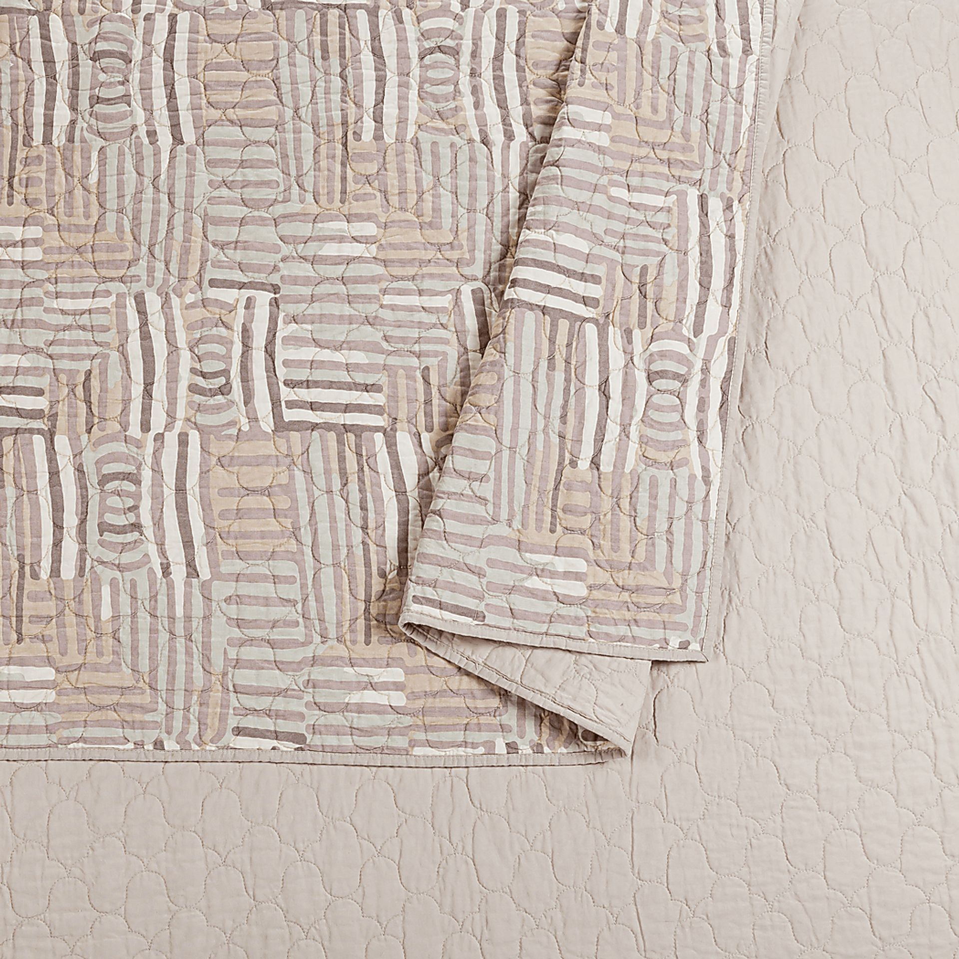Jungalow by Justina I Taupe Full/Queen 3 Pc Quilt Set - Image 8
