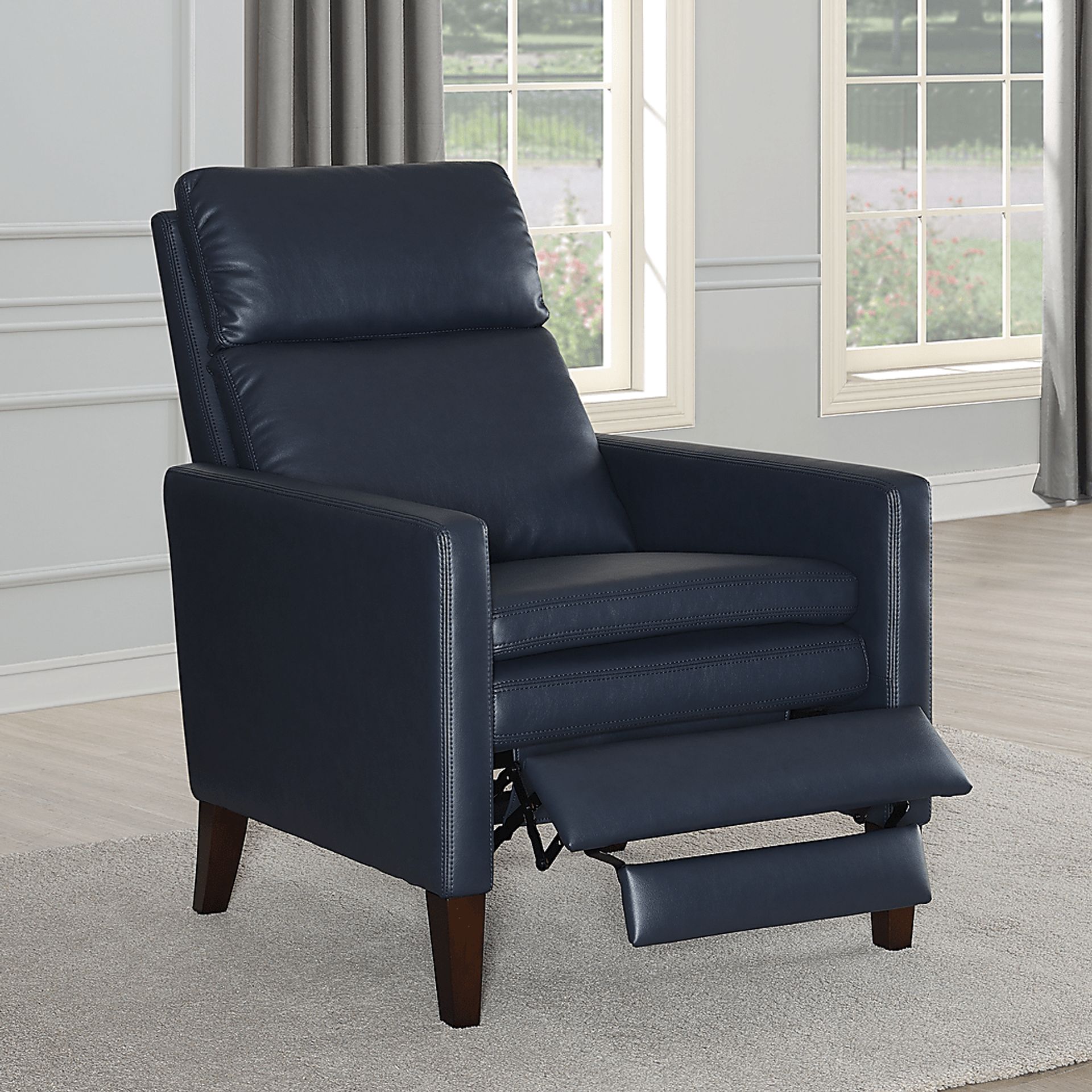 Lotoala Blue Push Back Recliner - Image 3