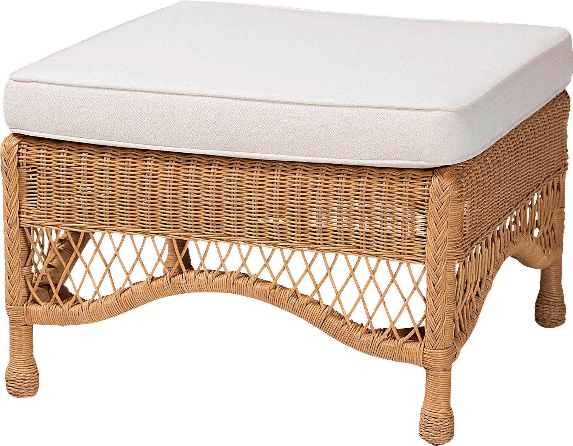 Lottville Brown Ottoman - Image 1