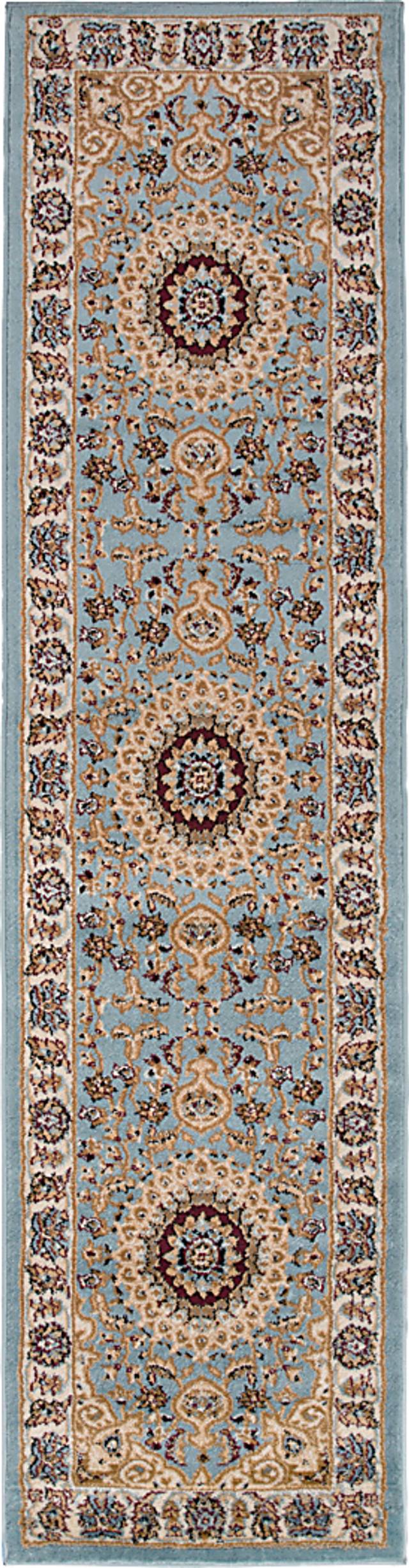 Louanne Blue 2' x 7'2 Runner Rug - Thumbnail - Image 1