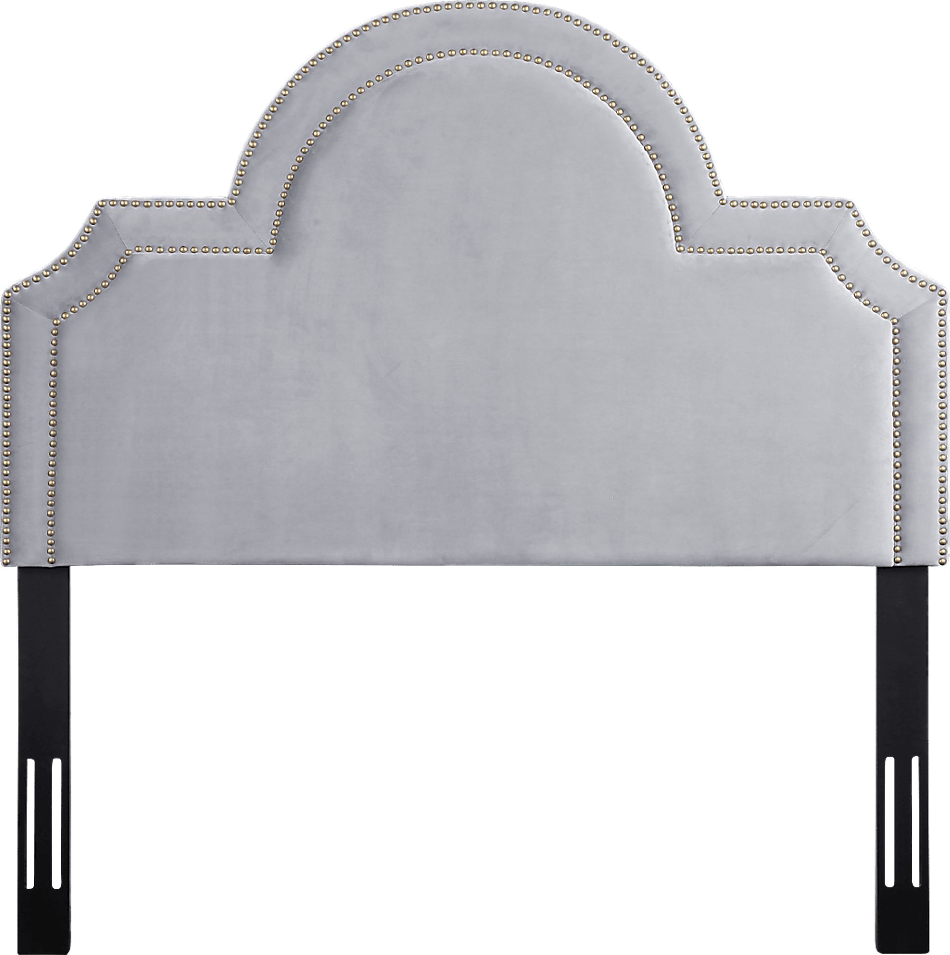 Louella Gray Full Upholstered Headboard - Image 1