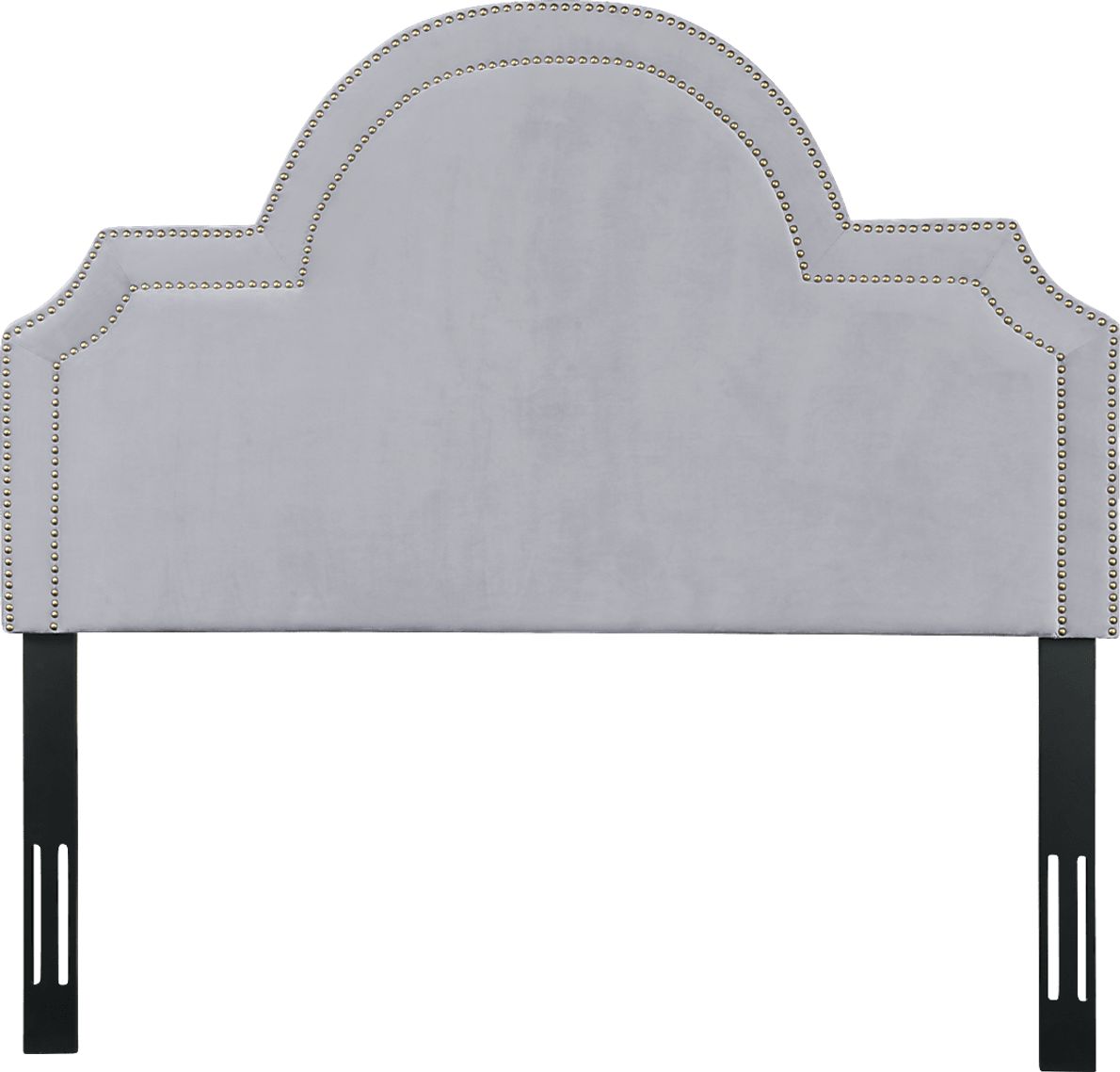 Louella Gray King Upholstered Headboard