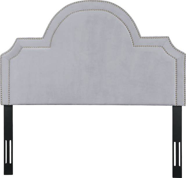 Louella Gray King Upholstered Headboard - Thumbnail - Image 1