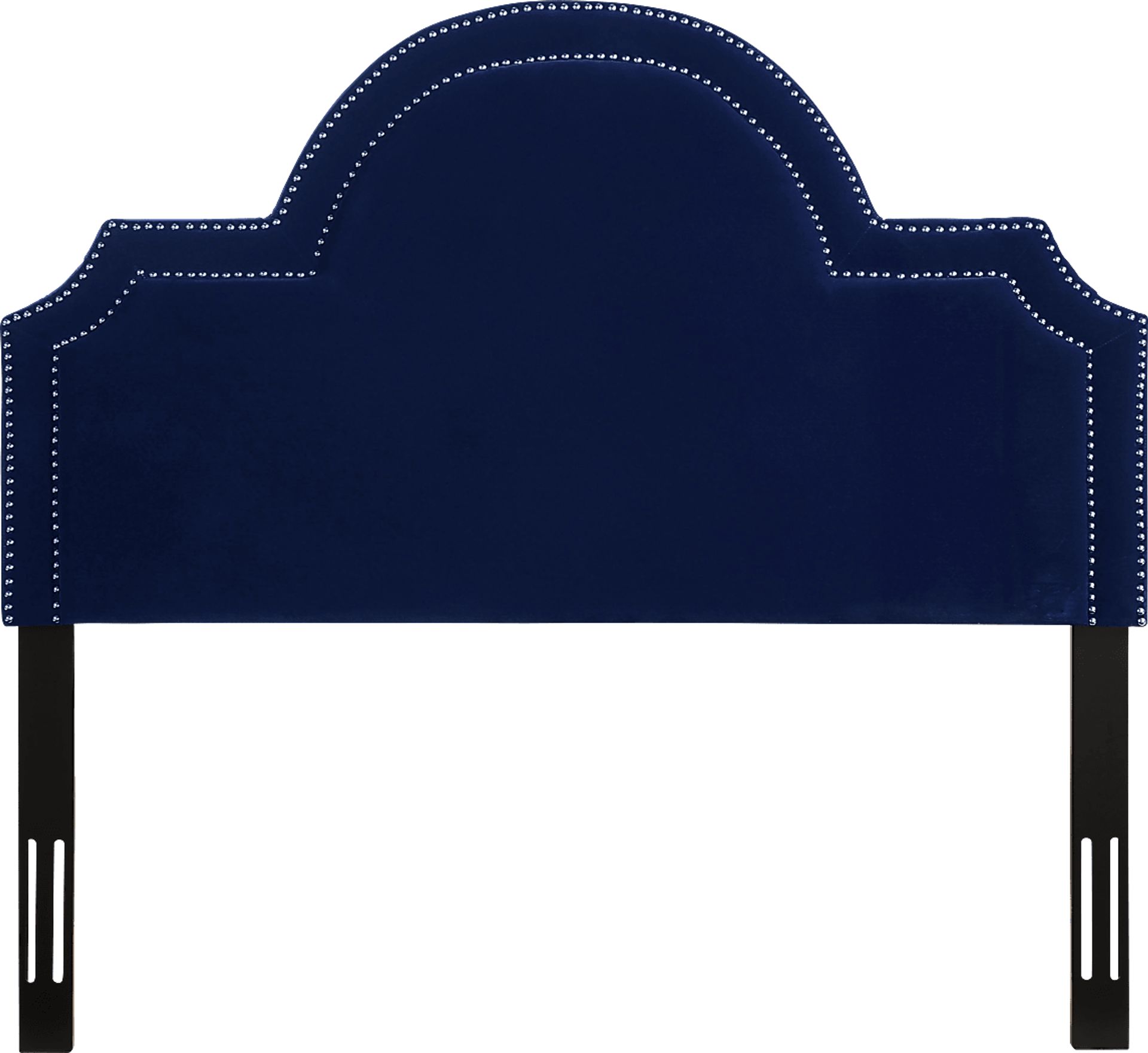 Louella Navy King Upholstered Headboard - Image 1