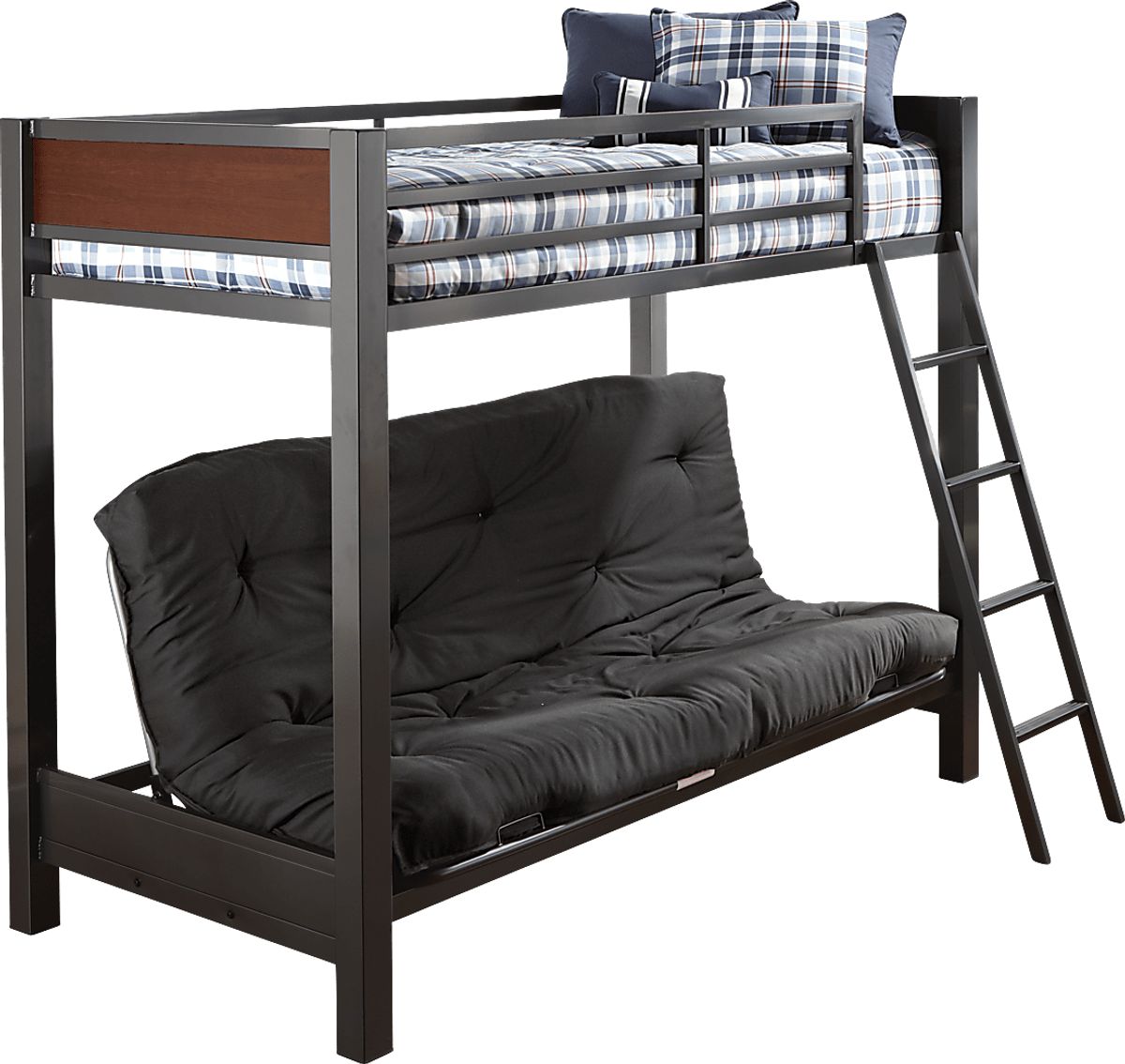 Louie 2 Pc Gray Colors Twin/Futon Bunk Bed | Rooms to Go