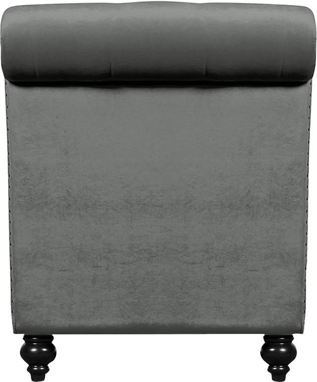 Lounge Chaise Gray with Fur Pillow - Thumbnail - Image 6
