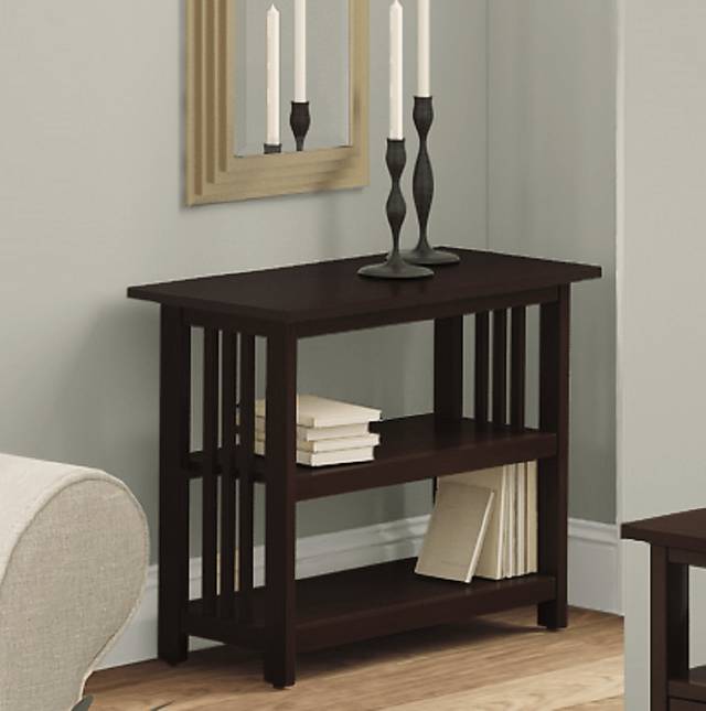 Lounsbury I Espresso Under-Window Bookcase - Thumbnail - Image 2