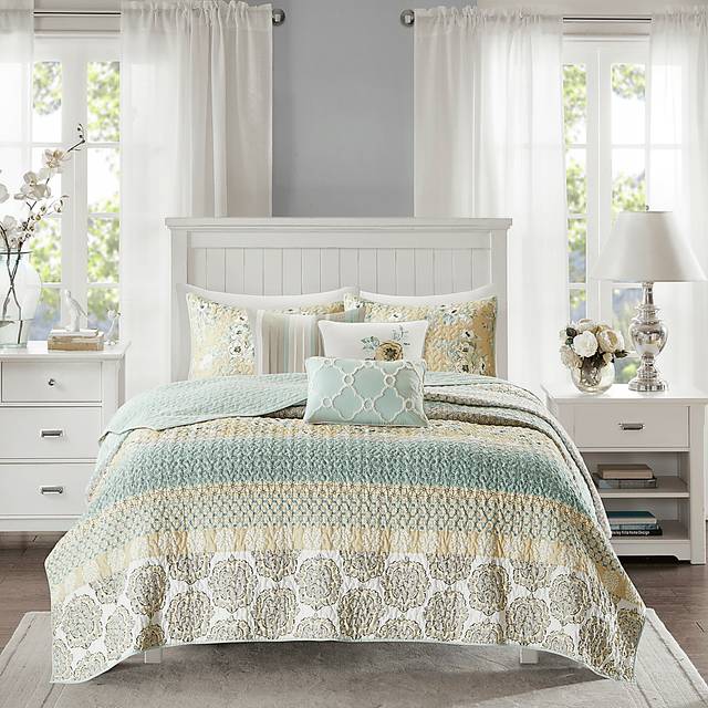 Louque Green 6 Pc Full/Queen Coverlet Set - Thumbnail - Image 2