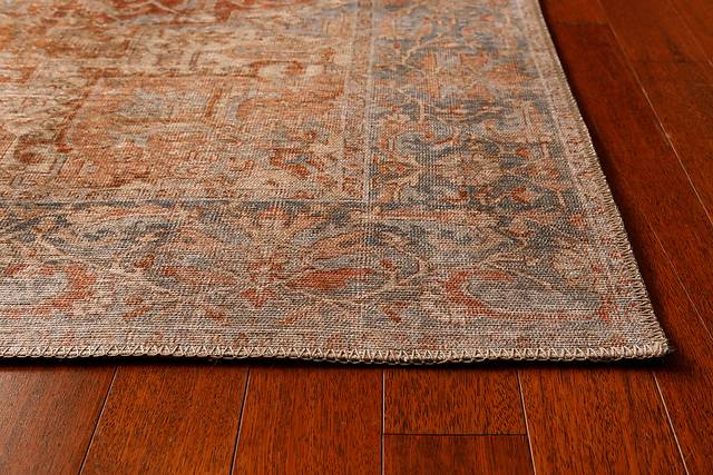 Lourcola Rust 7'6 x 9'6 Rug - Thumbnail - Image 3