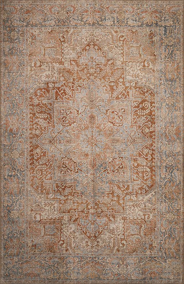 Lourcola Rust 7'6 x 9'6 Rug - Thumbnail - Image 1