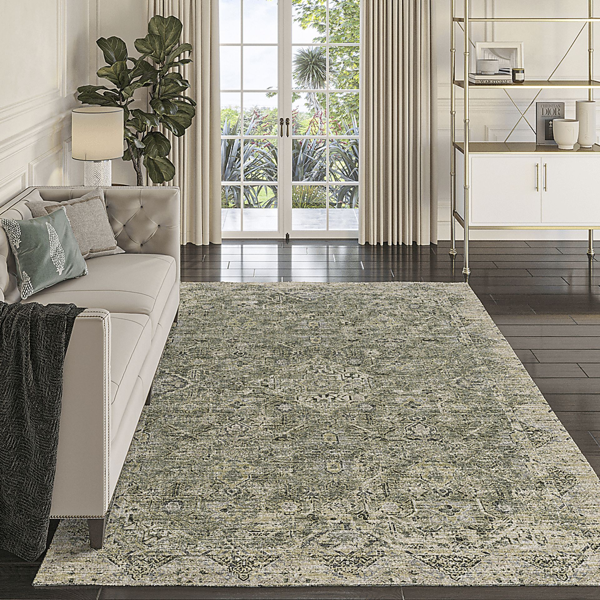 Lourna Green 8' x 10' Rug - Image 2