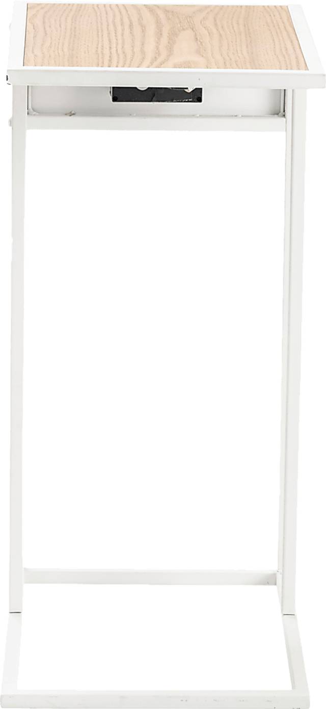 Lousalane White End Table - Thumbnail - Image 2