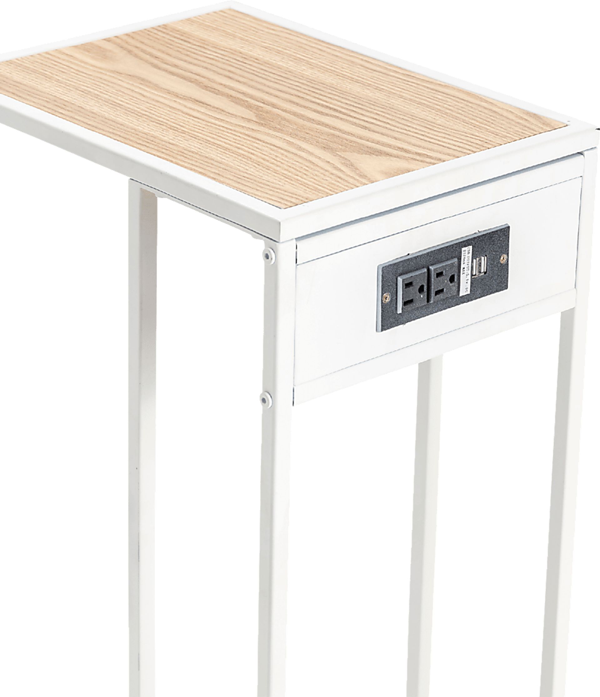Lousalane White End Table - Image 3
