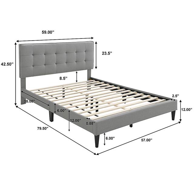 Lousetown Gray Full Bed - Thumbnail - Image 9