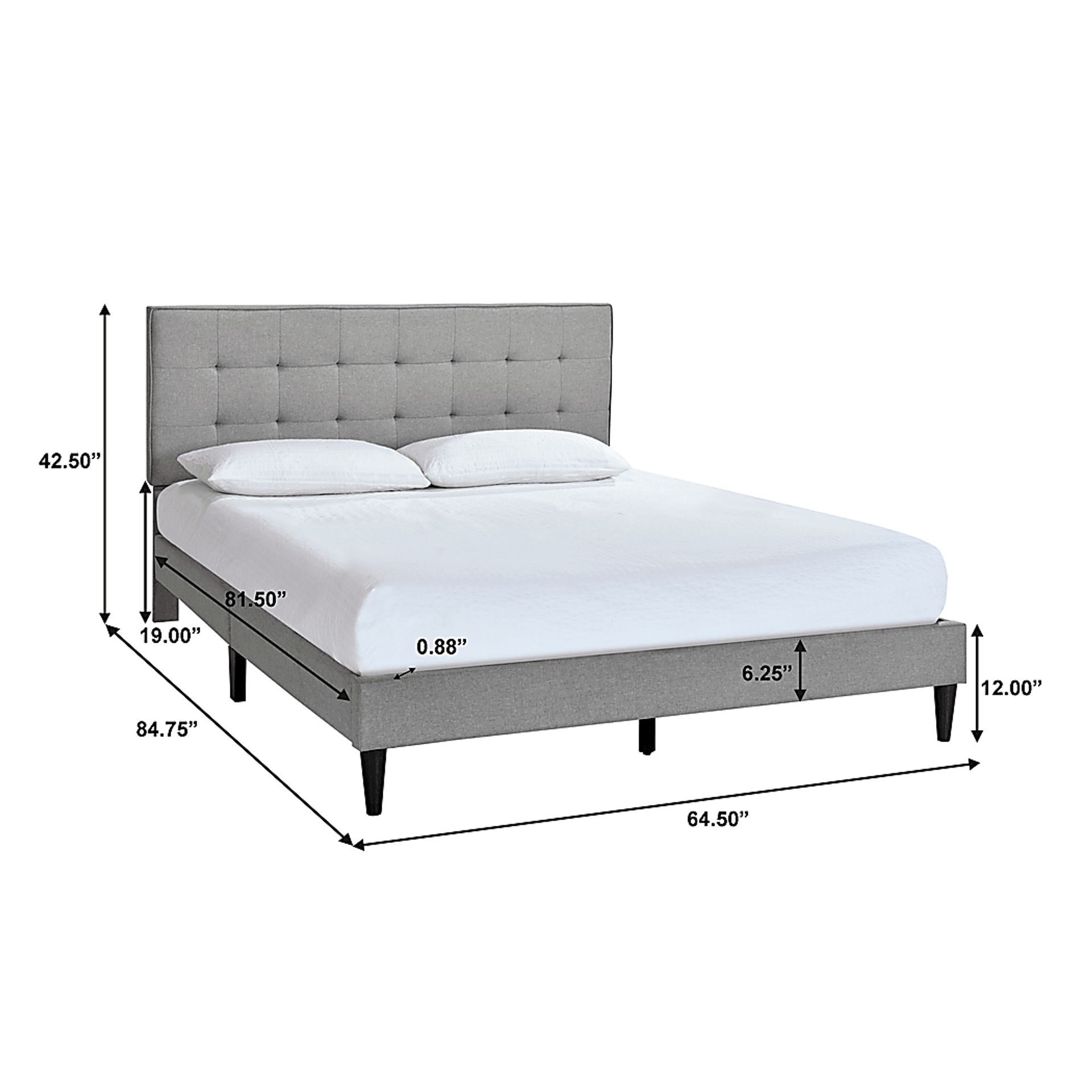 Lousetown Gray King Bed - Image 6
