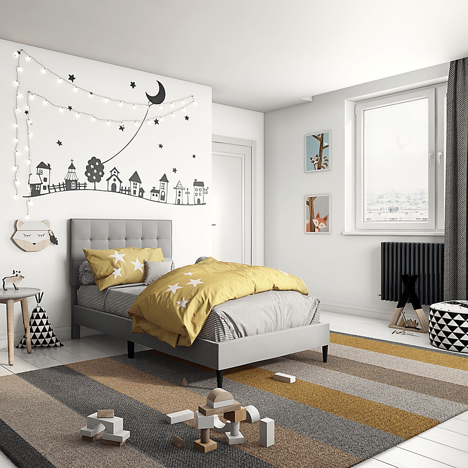 Lousetown Gray Twin Bed - Image 8