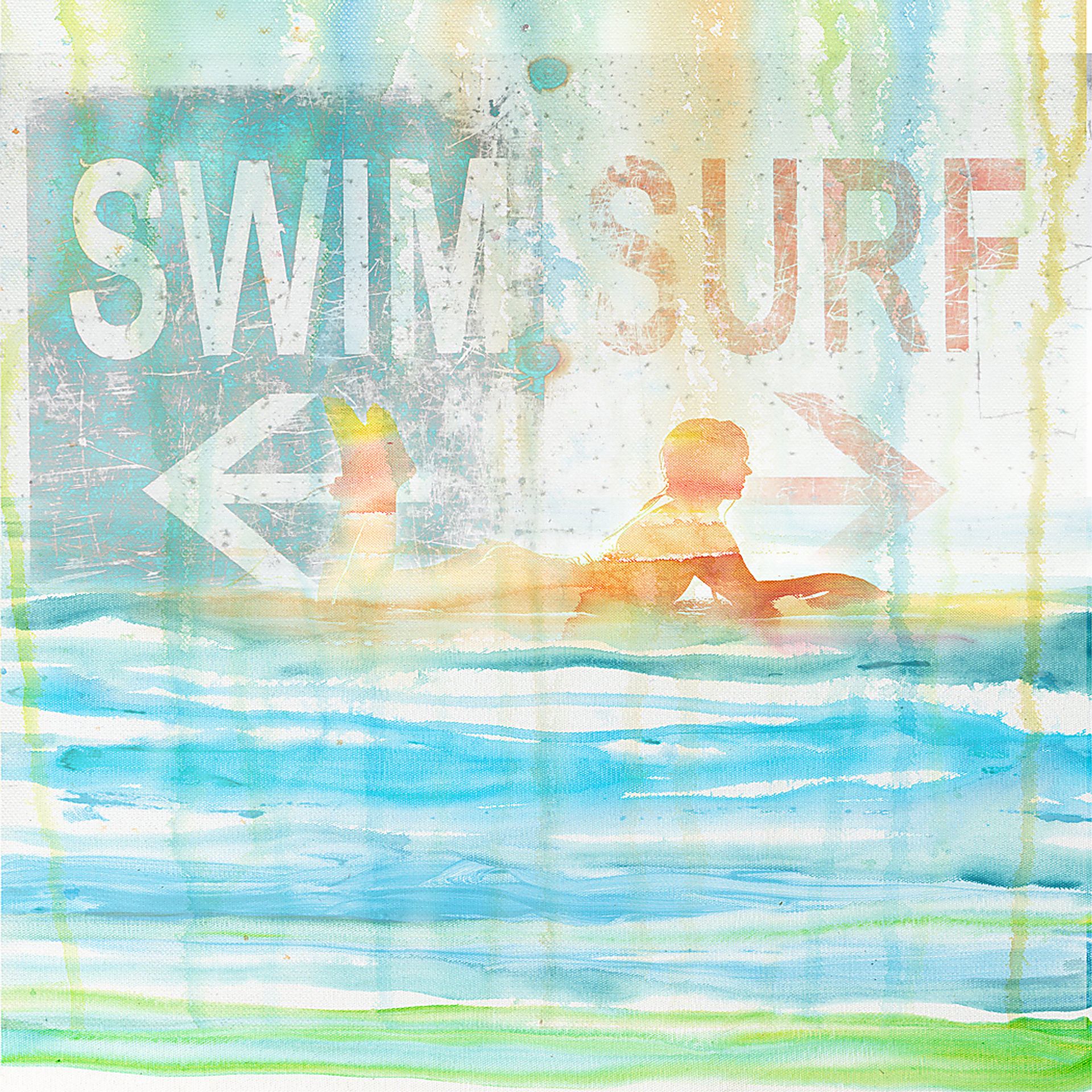 Love For Surf Blue Artwork - Image 1