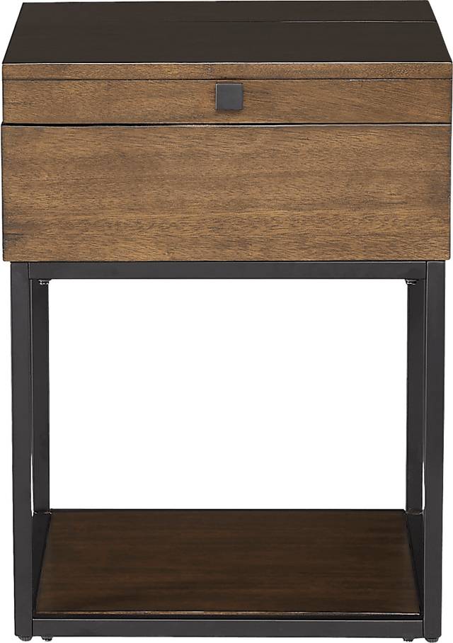 Lovedale Brown Chairside Table - Thumbnail - Image 2