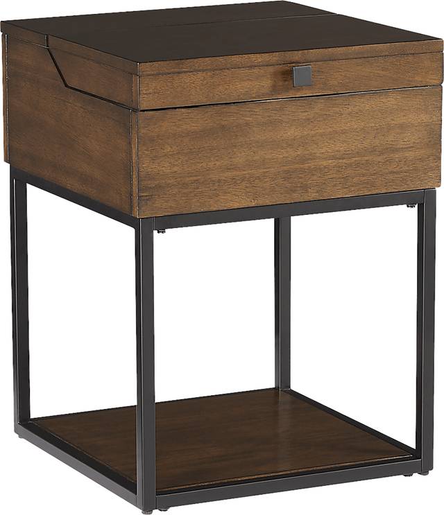 Lovedale Brown Chairside Table - Thumbnail - Image 1