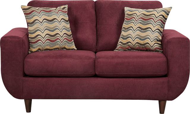 Rowlett Red Loveseat - Thumbnail - Image 1