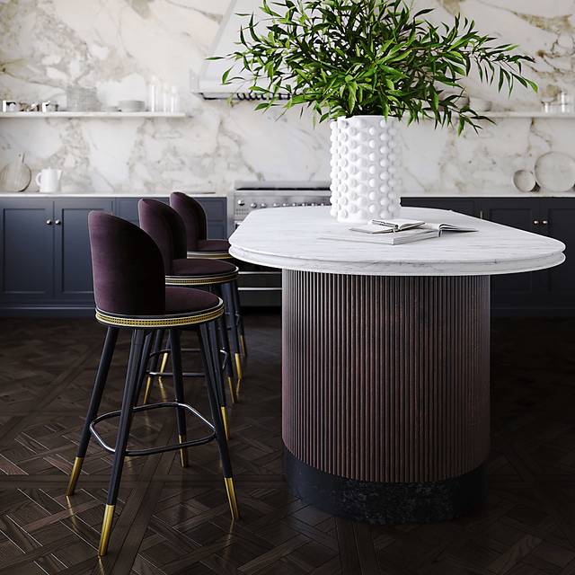 Loweland Purple Counter Stool - Thumbnail - Image 2