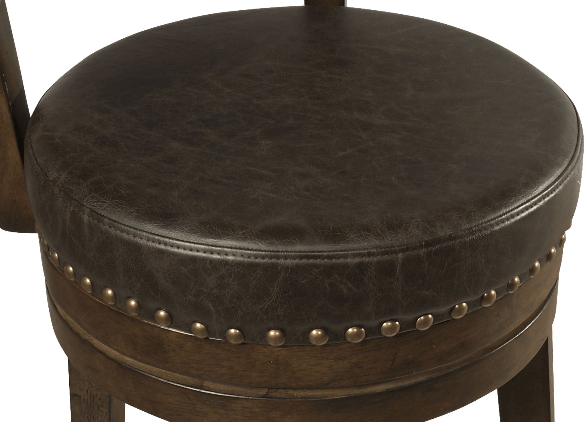 Lowrie Walnut Swivel Counter Height Stool - Image 3
