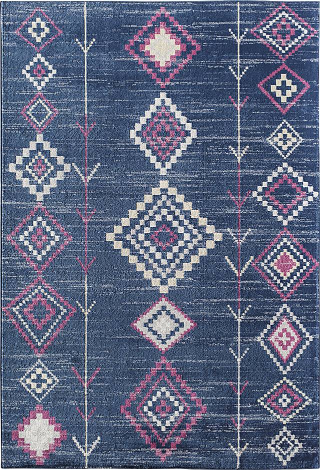 CosmoLiving By Cosmopolitan Lowyn Navy 5' x 7' Rug - Thumbnail - Image 1