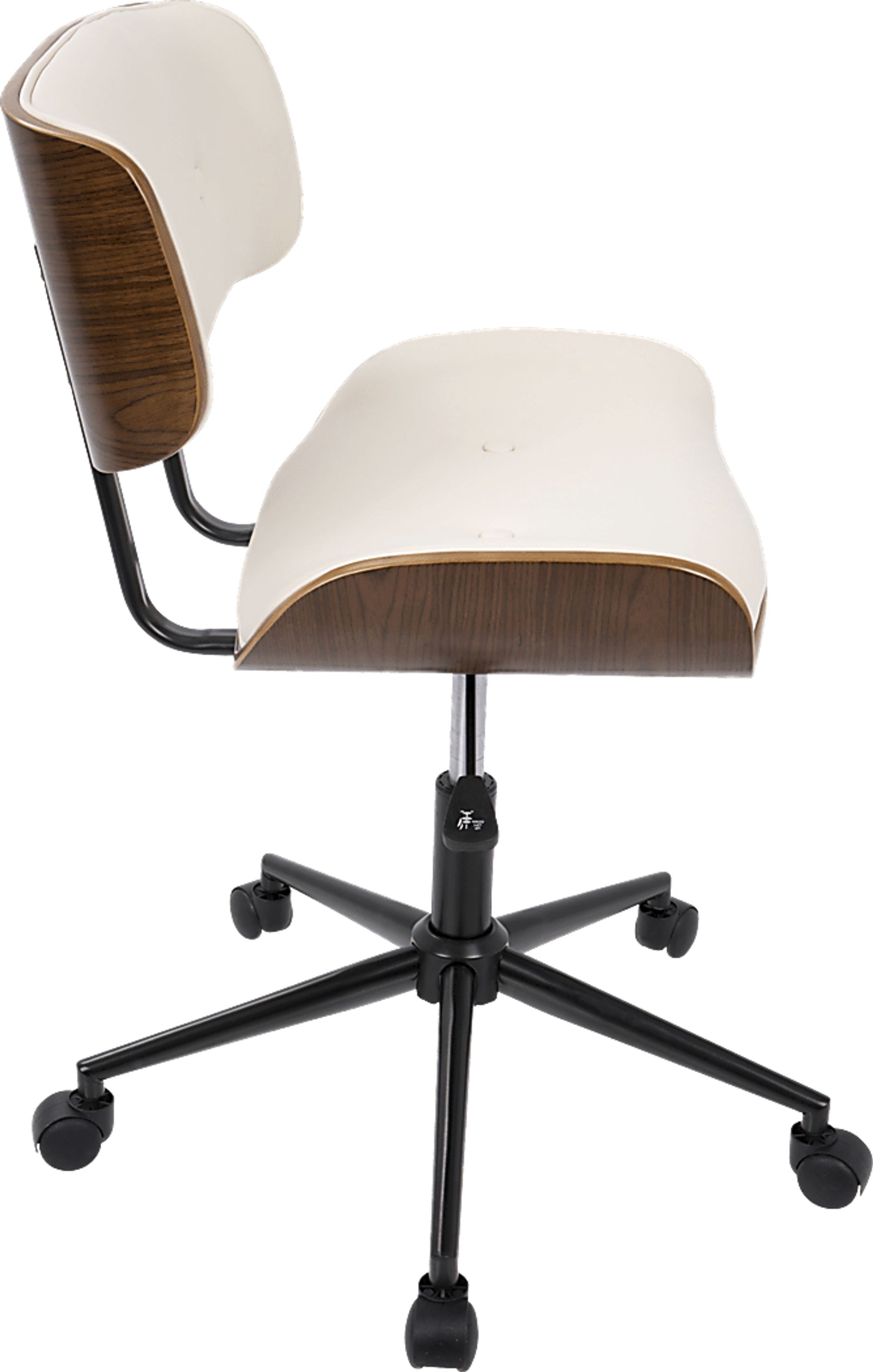 Loxley Cream Adjustable Desk Chair - Image 3