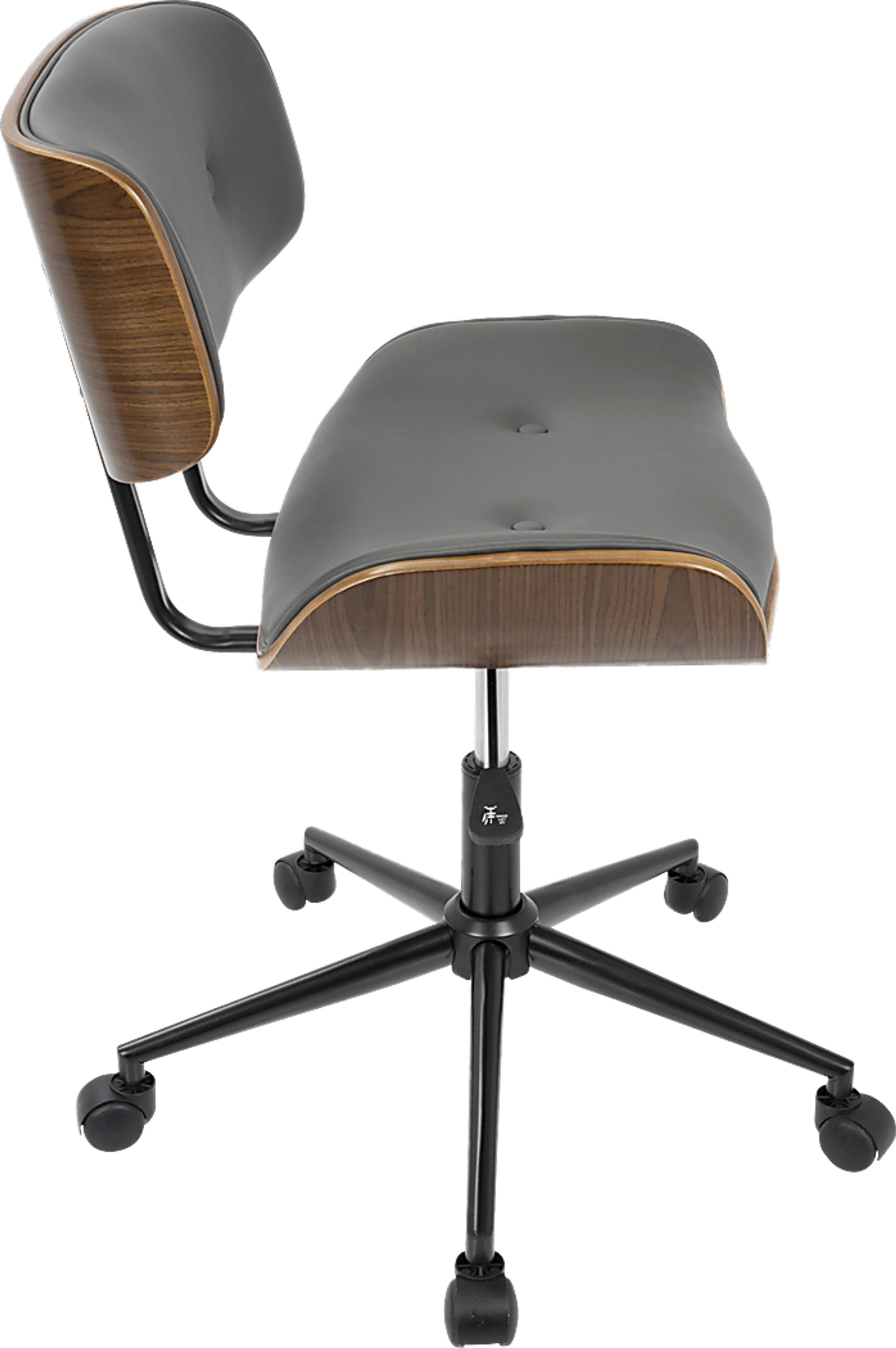 Loxley Gray Adjustable Desk Chair - Image 3
