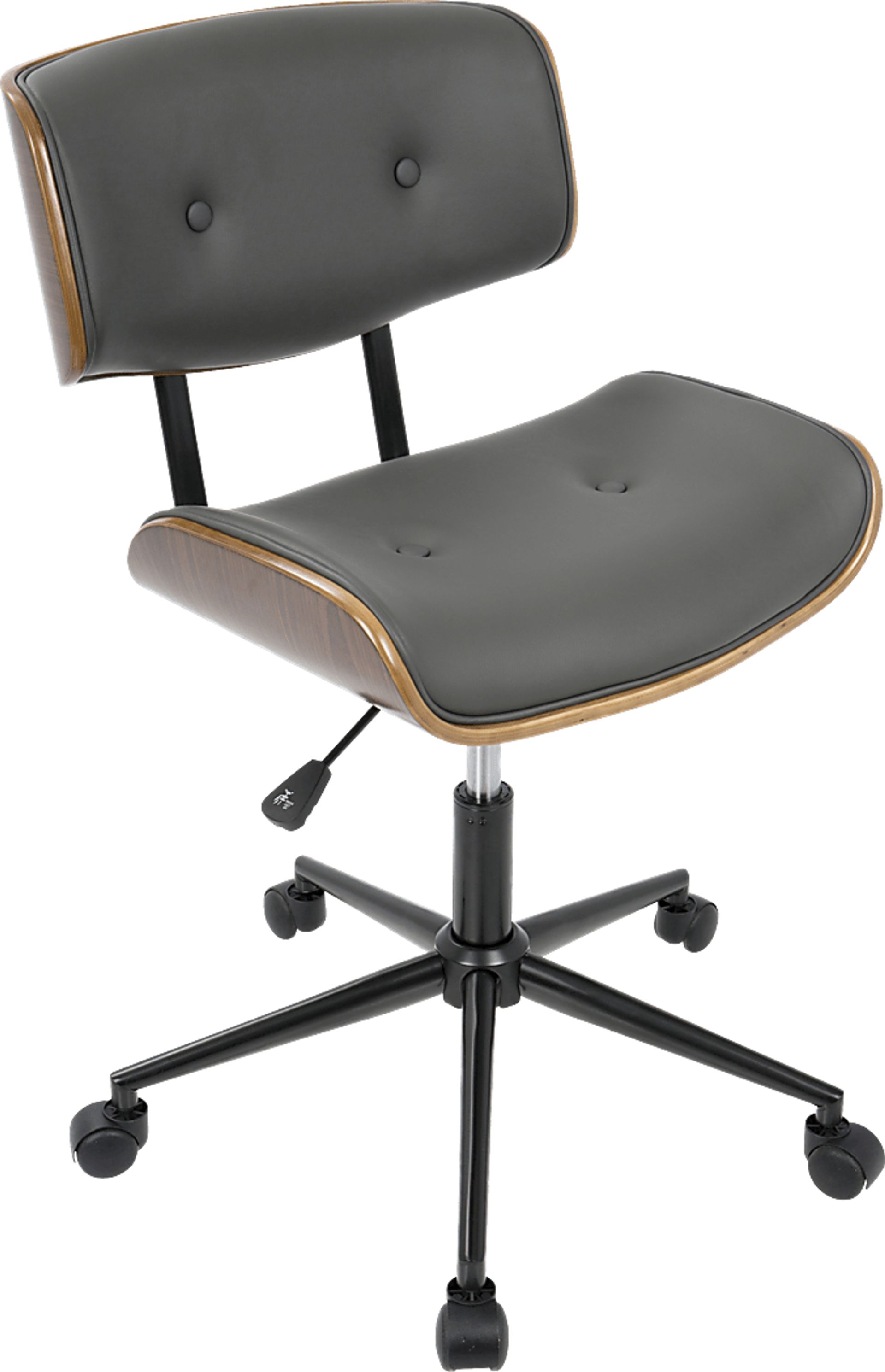 Loxley Gray Adjustable Desk Chair - Image 1