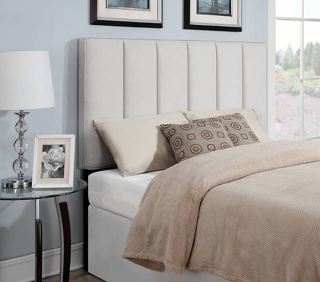 Luca Cream King Upholstered Headboard - Thumbnail - Image 1